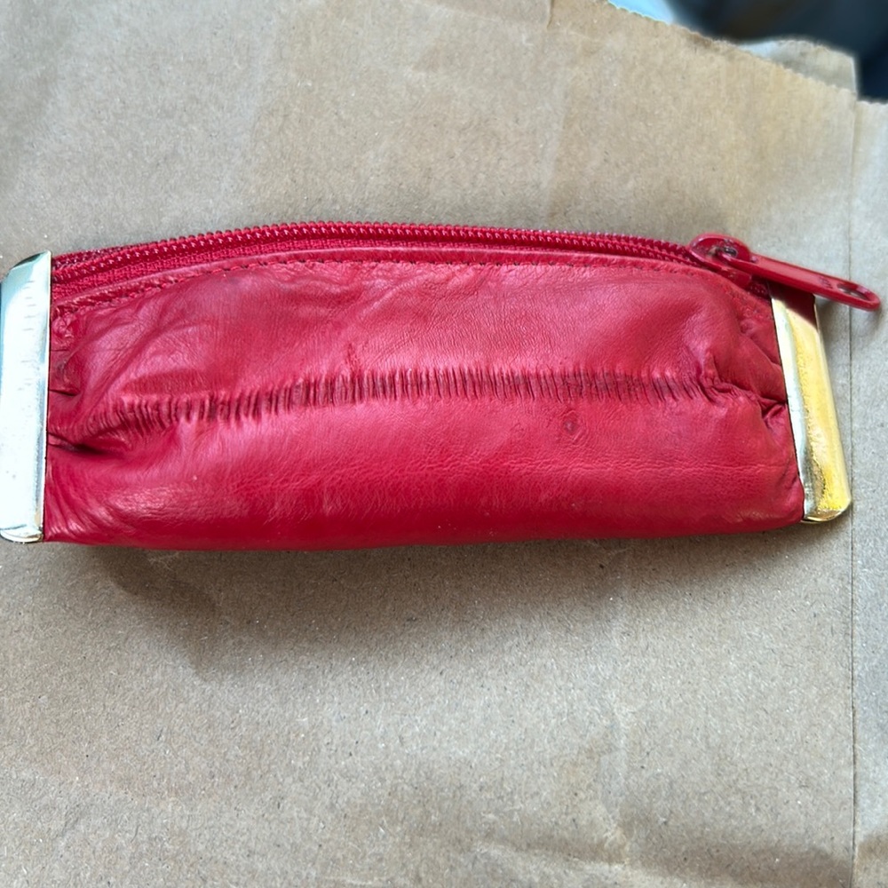 Lee Sands Eelskin Leather Lipstick case/Vintage